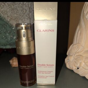 Clarins Double Serum Anti-Aging + Anti-Wrinkle Serum 1.6 Oz